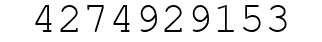 Number 4274929153.