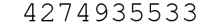 Number 4274935533.