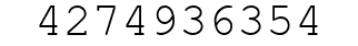 Number 4274936354.