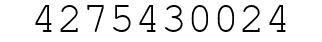 Number 4275430024.