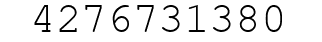 Number 4276731380.