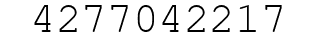 Number 4277042217.