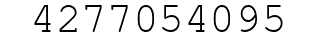 Number 4277054095.