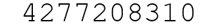 Number 4277208310.