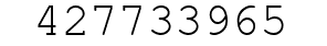 Number 427733965.