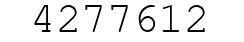 Number 4277612.