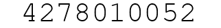 Number 4278010052.