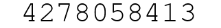 Number 4278058413.