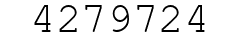 Number 4279724.