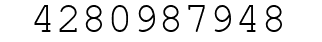 Number 4280987948.