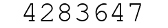Number 4283647.