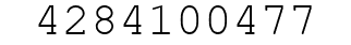 Number 4284100477.
