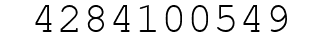 Number 4284100549.