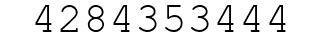 Number 4284353444.