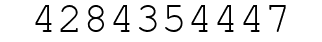 Number 4284354447.