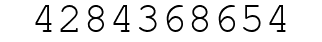 Number 4284368654.