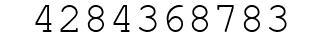 Number 4284368783.
