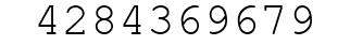 Number 4284369679.