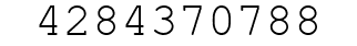 Number 4284370788.