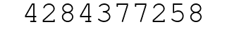 Number 4284377258.