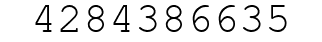Number 4284386635.