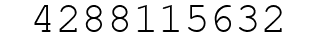 Number 4288115632.