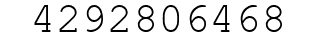 Number 4292806468.