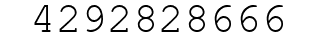 Number 4292828666.