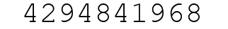 Number 4294841968.