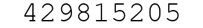 Number 429815205.