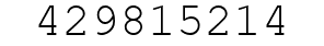 Number 429815214.