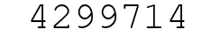 Number 4299714.