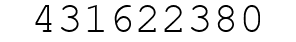 Number 431622380.