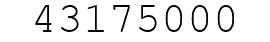 Number 43175000.