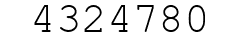Number 4324780.