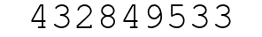 Number 432849533.