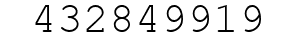 Number 432849919.