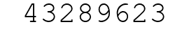 Number 43289623.