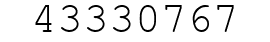 Number 43330767.