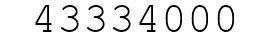 Number 43334000.