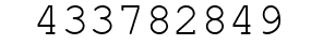 Number 433782849.