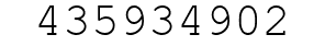 Number 435934902.