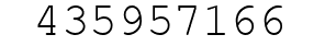 Number 435957166.