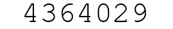 Number 4364029.