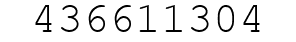 Number 436611304.