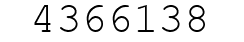 Number 4366138.