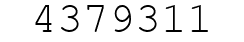 Number 4379311.