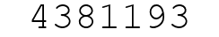 Number 4381193.