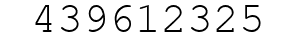 Number 439612325.