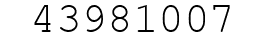 Number 43981007.